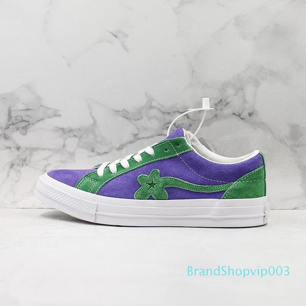 

2019 tyler the creator x one star ox golf le fleur fashion designer sneakers casual shoes for skateboarding sport shoes for men womens c22, Black