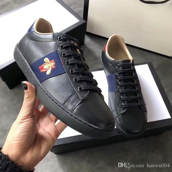 

2019 new designer sneakers luxury casual shoes mens womens suede leather sport sneakers gc18062206, Black