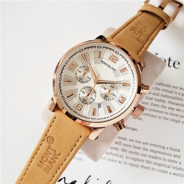 

2020 мужская мода часы бренд мужской кожаный ремешок спортивный кварцевый циферблат из нержавеющей стали военные деловые часы, Slivery;brown