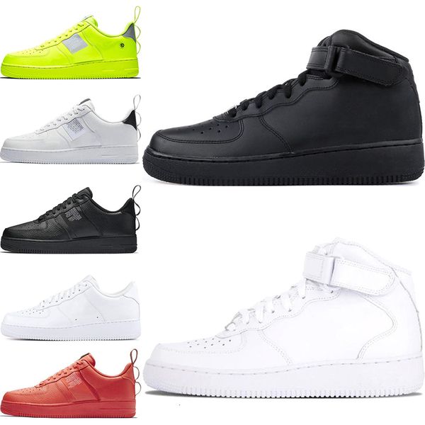 

2020 скидка один 1 dunk кроссовки для мужчин, женщин черный белый розовый mens ones high low cut пшеничный браун спорт кроссовки 36-45
