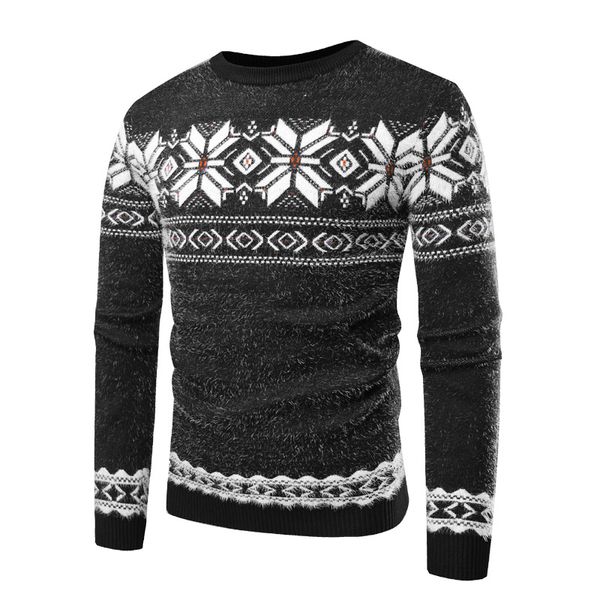

monerffi men patchwork sweater 2019 new men o neck knitted pullovers pull homme winter autumn long sleeve knitting sweater, White;black