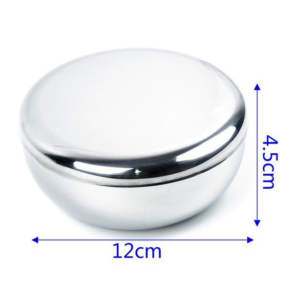 

silver household stainless steel tableware dinner soup rice basin bowl parts use bowls