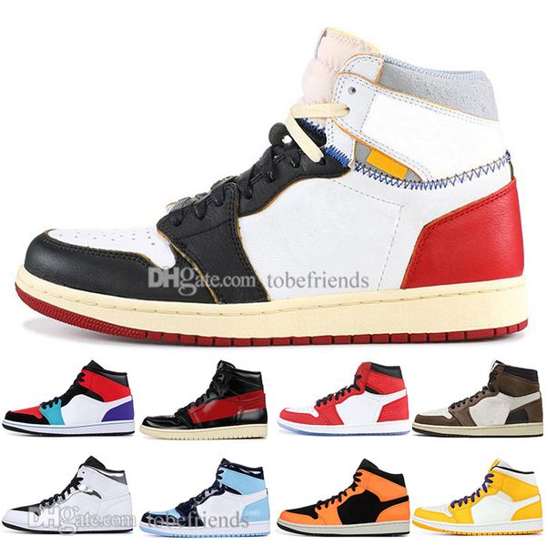 

new 1 high og travis scotts basketball shoes spiderman unc 1s 3 mens homage to home royal blue men sports sneakers trainers