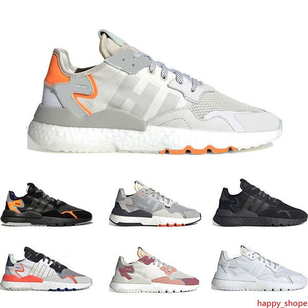 

высокое качество nite jogger eqt 3 м светоотражающие кроссовки для мужчин женщин тройной черный белый дышащий мода тренер спортивные кроссов