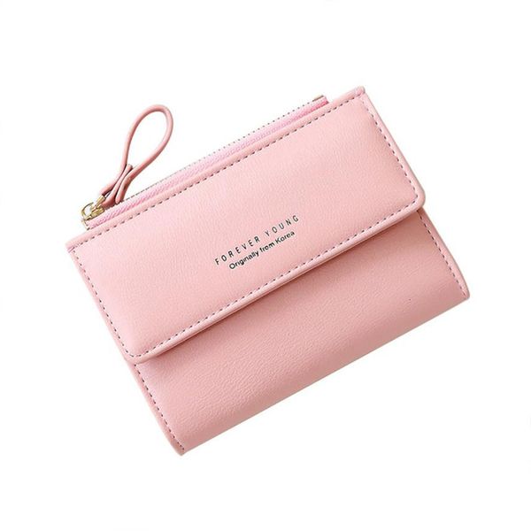 

new wallet female small 1pc fashion korean package mini wallet portable women's short wallets credit card holder fashion wallet, Red;black