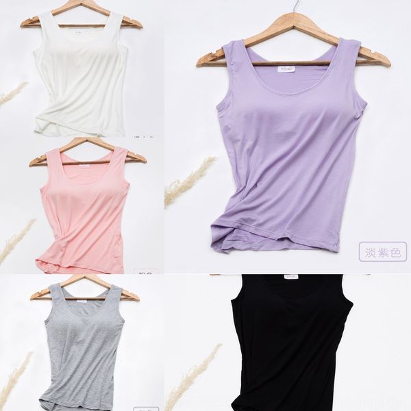 

modal non-steel with chest pad plus fertilizer female wear-bra cup one-piece pure cotton vest base ring vest ring base, Camo