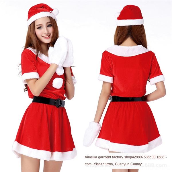 

красные сексуальный хэллоуин рождество костюм ролевых игр весело сексуальная костюмы косплей костюм с рождеством шляпу, Black