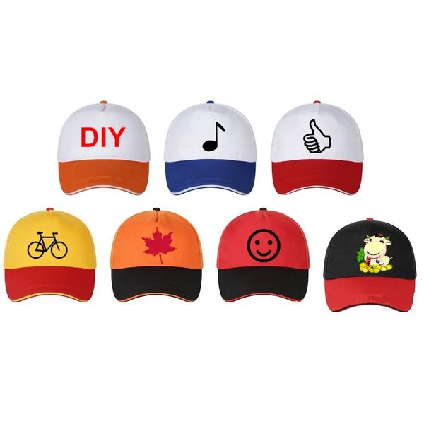 

fashion caps custom logo travel advertising colorful caps cotton duck tongue baseball hat custom-made headdress 10pcs/lot, Blue;gray