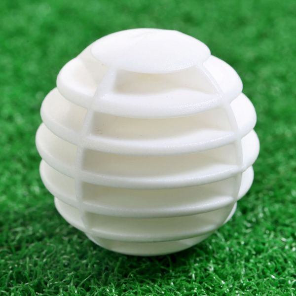 

new 10pcs plastic hollow golf balls golfer swing hit training practice trainer accessories 40mm white