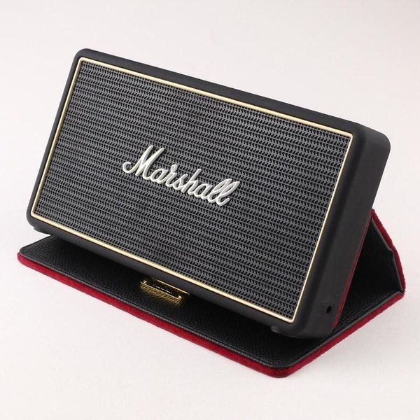 

marshall stockwell portable bluetooth speaker wireless speakers with flip cover case dhl drop shipping aaa quality
