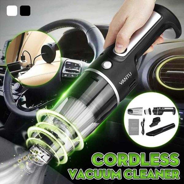 

80w 4000pa cordless wireless car vacuum cleaner automobile auto portable handheld vacuum cleaner wet dual use powerful usb