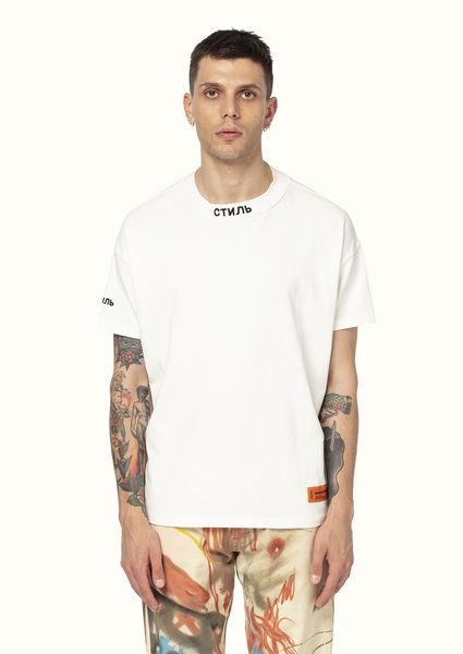 

20/heron italy mens luxury brand classic tshirt designer selling women summer shirts shirts embroidery print cotton size -xxl, White;black