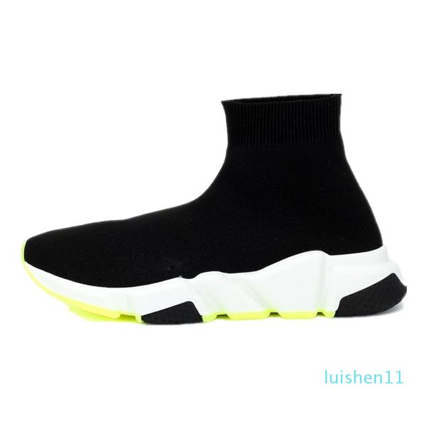 

fashion designer sock shoes triple black white men women chaussures glitter volt blue pink mens trainers runner platform casual l11
