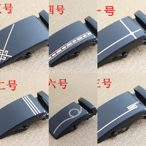 

hongdian old-fashioned ball belt smooth waist head roller belt buckle male hole no teeth no groove automatic buckle head, Black;brown