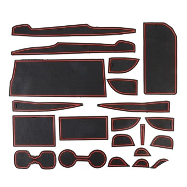 

car plastic red anti-slip door slot pad for 18-19 models camry