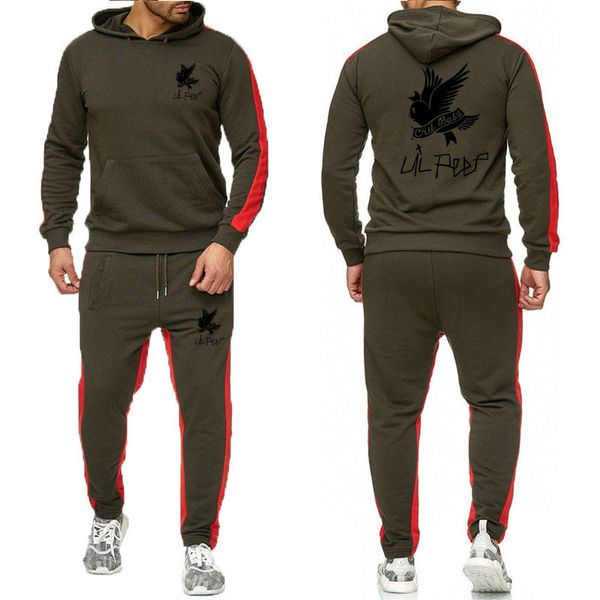 

new 2019 men's running sportswear sweatpants trousers gym fitness training hoodie pants men's sportswear fashion sportswea, Gray