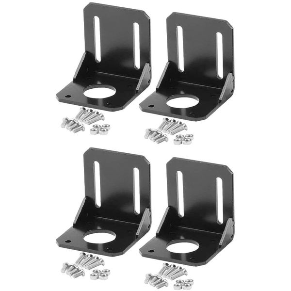 

4pcs mounting bracket, 17 stepper motor mount, mounting bracket for 17 stepper motor with m3 screws, screw mount for 42mm ste