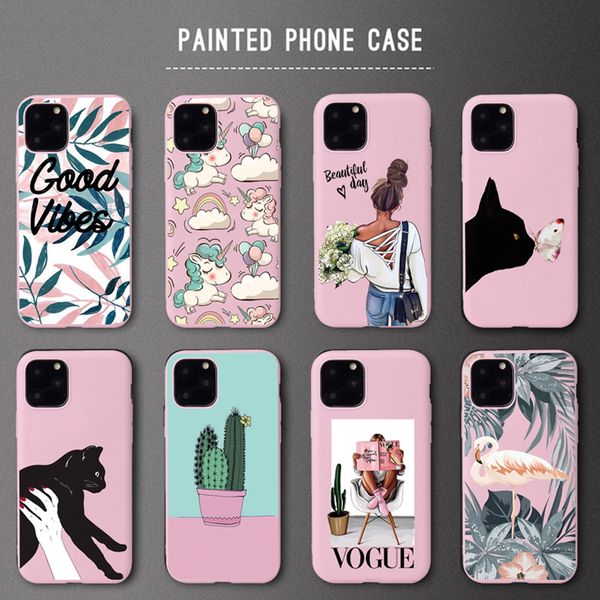 

телефон чехол для iphone x 6 6s 7 8 plus se 2020 pretty girl soft silicon cover для iphone xs 11pro max xr case капа новый год подарок