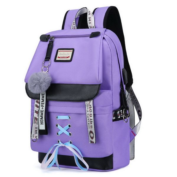 

large green backpacks school backpack for teenage girls usb school bags canvas middle junior high college student schoolbag