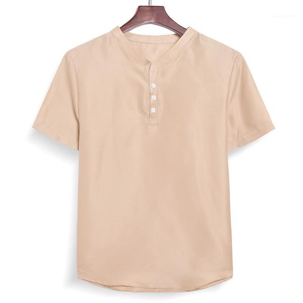 

natural color short sleeve shirts casual pullover single breasted shirts mens clothing summer mens designer shirts fashion, White;black