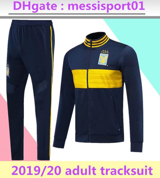 

2019 2020 tigres uanl soccer jacket full zipper 19 20 mexico club tigers yellow 7 stars gignac vargas h. ayala sosa blue football tracksuit, Black