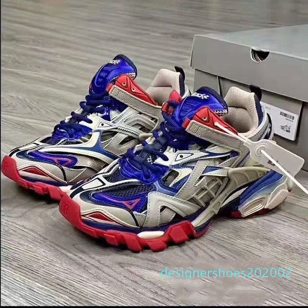 

designer shoe triple s 2.0 sneakers women casual shoes luxury men shoe track.2 trainers men sneakers des chaussures men casual shoe d2, Black