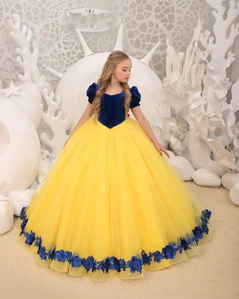 

2020 new ball gown girls pageant dresses short sleeve party dresses for birthday baby girl organza flower girl wedding dresses vestidos de, White;red