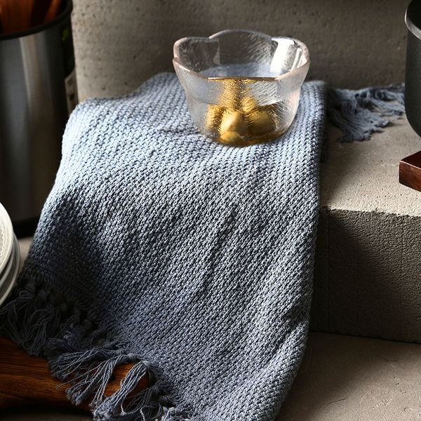 

household creative tassel napkins kitchen decor cloth tableware napkins tea towel water-absorbent cloth table tassel placemat bh3233 tqq