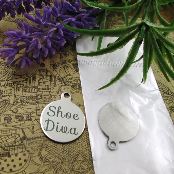 

40pcs--"shoe diva"stainless steel charms more style for choosing diy charms pendants for necklace, Bronze;silver