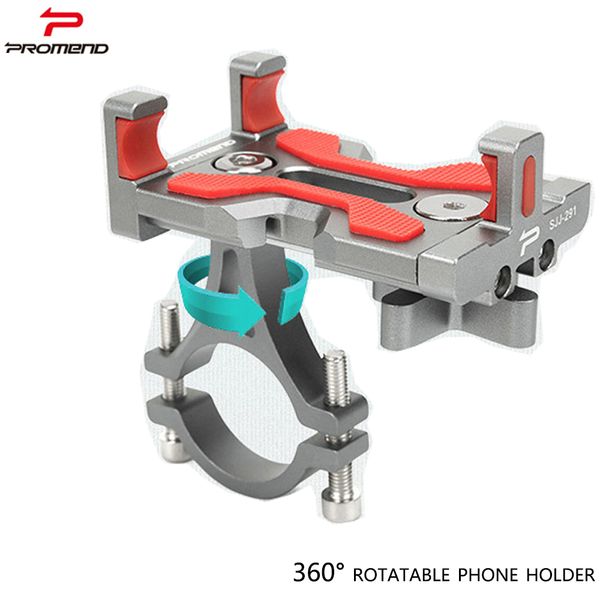 

promend aluminum alloy bicycle holder rotatable phone holder mtb bike motorcycle car mobile navigation bracket equipment parts