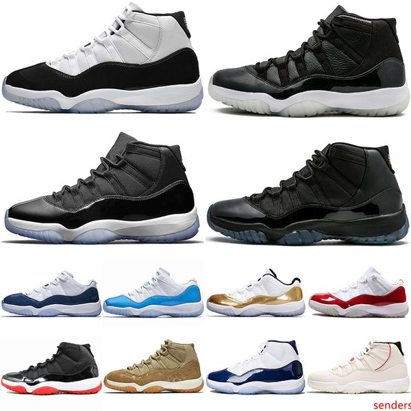 

11 xi mens basketball shoes concord bred olive lux platinum tint space jam unc 2019 xi designer shoe men sport sneakers size 36-47