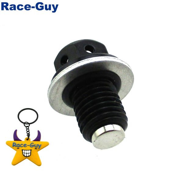 

m12 x 1.50mm black magnetic oil drain bolt plug screw for chinese 50 70 90 110 125cc dirt pit bike atv quad crf50 xr50