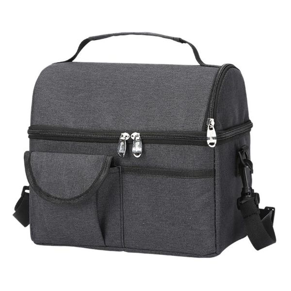 

maison fabre lunch bags thermal for women oxford bag simple style large capacity waterproof lunch box drop shipping csv, Blue;pink
