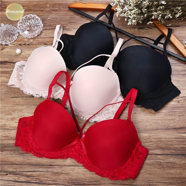 

sexy bras женщины smooth 4 бюстгальтер racerback глубокий v ультратонкие белье b c кубок bras lingerie 6 три четверти brassiere, Red;black