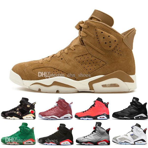 

new 2019 bred vi 6 6s mens basketball shoes infrared 23 3m reflective bugs bunny tinker black cat flint men sport sneakers designer trainers