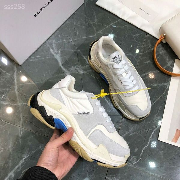 

2020 new fashion europe and america sneaker authentic casual dad shoes for men's women beige black sports shoe size 35-45