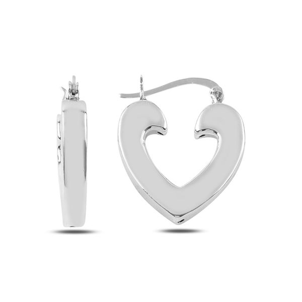 

armagano heart earrings, Silver
