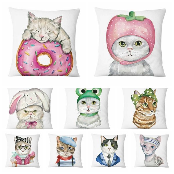 

super soft velvet cartoon cat printed cushion decorative pillow home decor sofa throw pillow almofadas decorativas para sofa