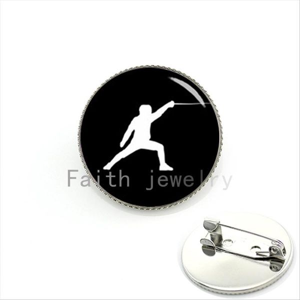 

2016 brand new classic brooch jewelry fencing sports events, team wedding gifts, groom accessory pins kc380 qpsxh, Black;gray