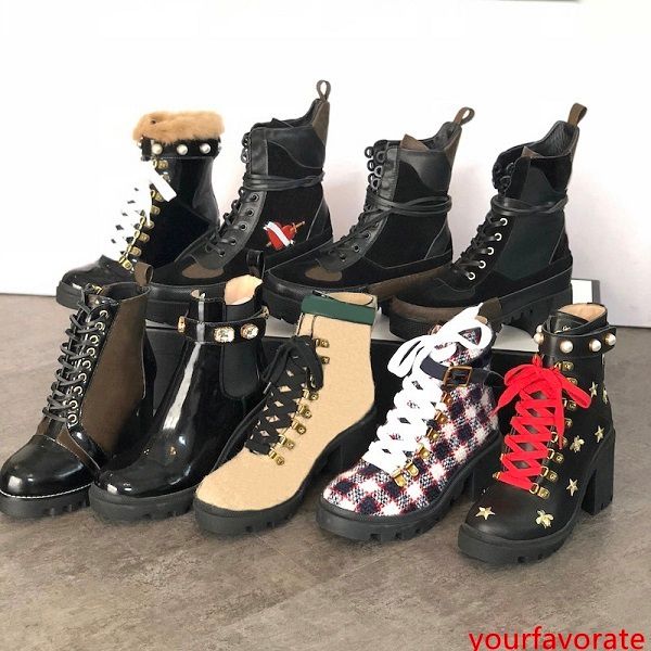 

luxury genuine leather women ankle booties embroidered laureate platform martin boots designer chunky heel star trail ankle boot winter boot