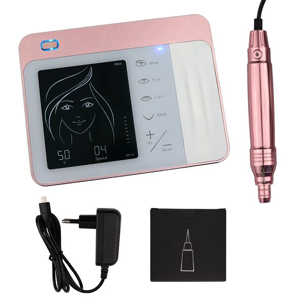 

ultra-quiet tattoo guns permanent makeup machine kits with swiss motor easy click cartridge needles for eyebrows lips mts