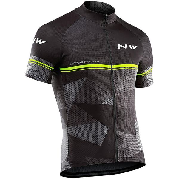 

flour yellow 2019 nw cycling jersey mountain bike clothes summer cycling clothing racing mtb bicycle sportwears, Black;red