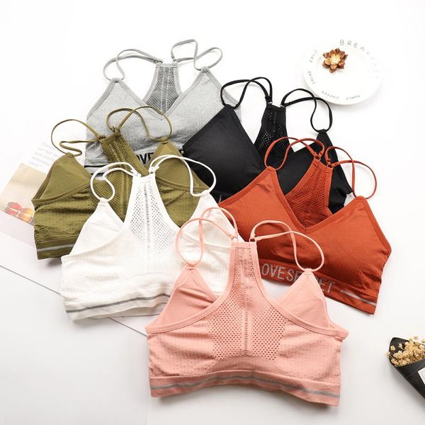 

sport bra backless sports women bra brassiere girl sport seamless underwear push up breathable, White;black
