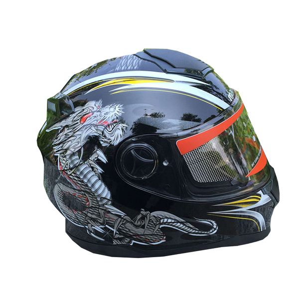 

mlu-003 malushun motorcycle helmet double visor full face