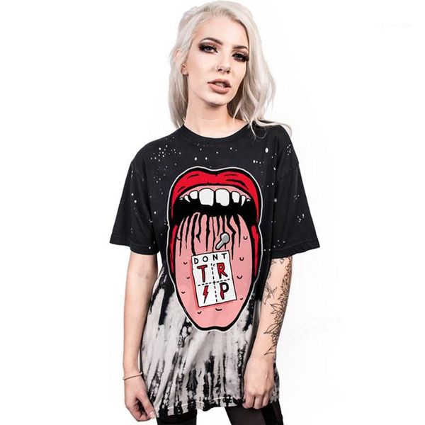 

loose fashion sports tees summer 3d digital print womens tshirts designer short sleeve o-neck long, White