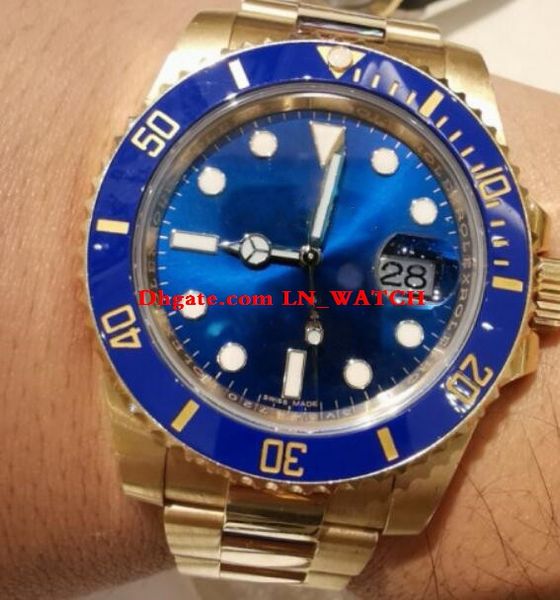 

Новое золото 18K с желтой платиновым композитным материалом m116618lb-0003 40мм 2813 типа дв