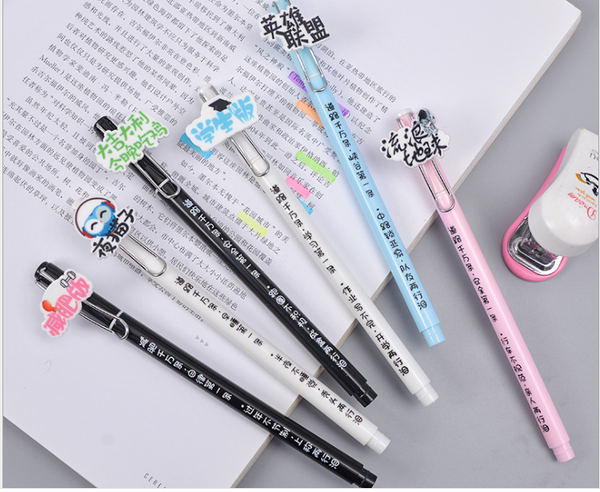 

144pcs/lot gel pen wholesale new creative cartoon needle neutral pen students office stationery writing supplies gp836