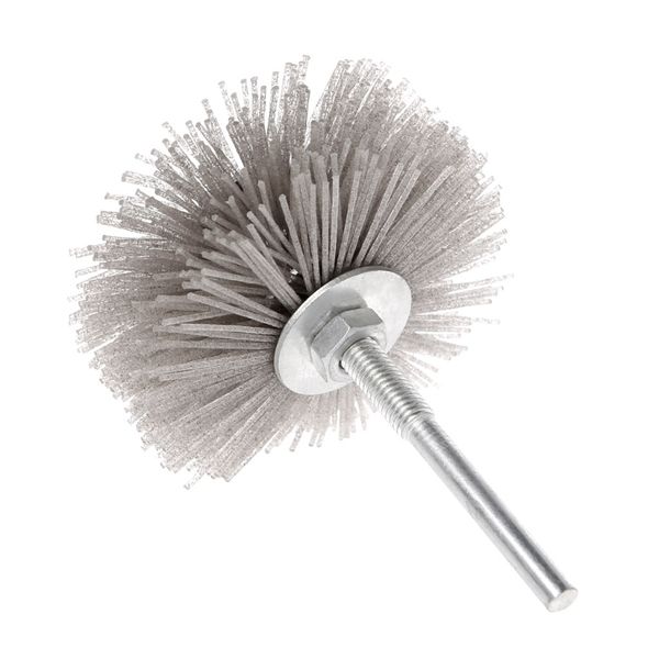 

deburring abrasive alumina wire brush flower head polish grind buff wheel shank 35ed