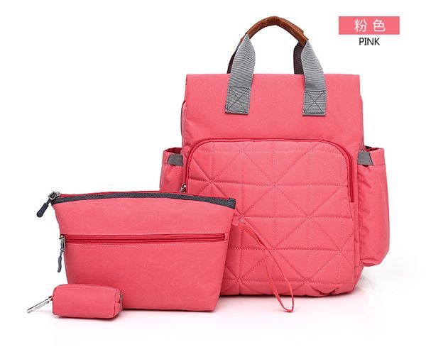 

2018 new large waterproof nylon mommy bag female three piece set mother and baby bag to go out for function backpack mam bags