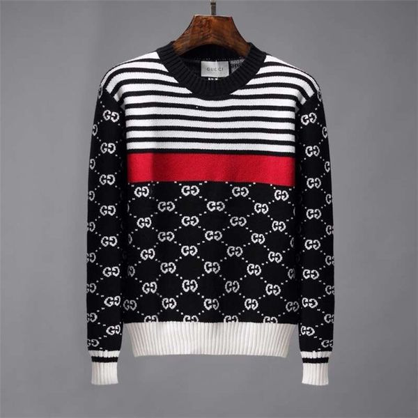 

autumn winter men's knitted o-neck sweater wool warm casual pure color pullover sweater winter slim men underwear, White;black